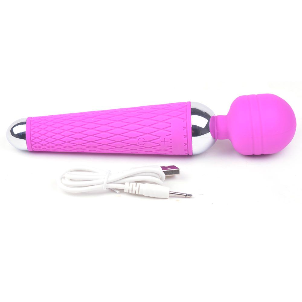 10-Speed Purple Rechargeable Magic Wand | Massage Wand Vibrator | Various brands | Bodyjoys