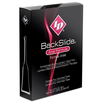 ID BackSlide Anal Formula Lubricant Insert Tubes 4 Pack 8ml | Anal Lube | ID Lubricants | Bodyjoys