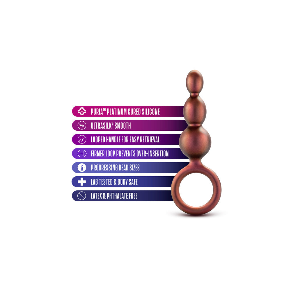 Anal Adventures Matrix Beaded Loop Anal Plug | Classic Butt Plug | Blush Novelties | Bodyjoys