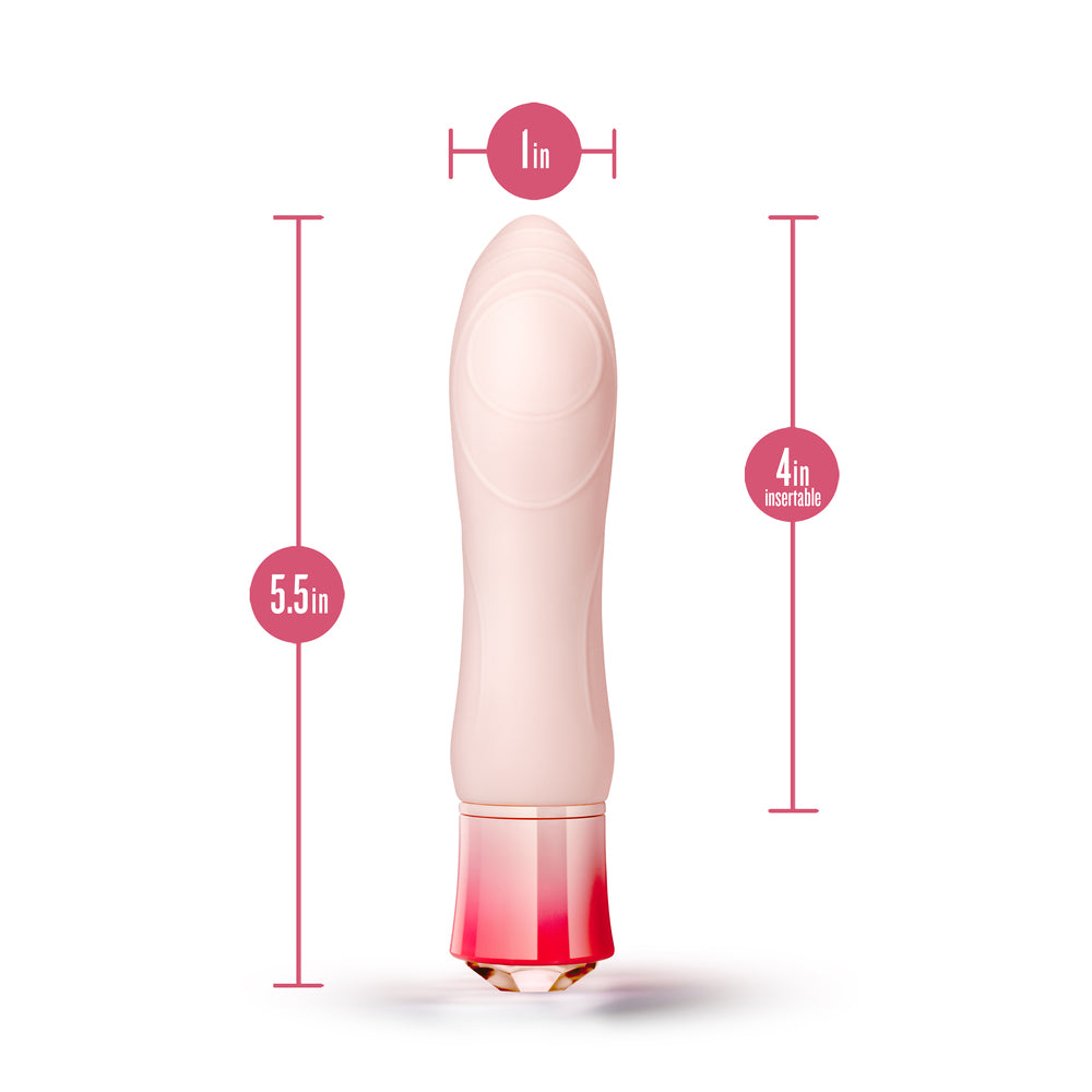 Oh My Gem Elegant Morganite Rechargeable Vibe Pink | Classic Vibrator | Blush Novelties | Bodyjoys