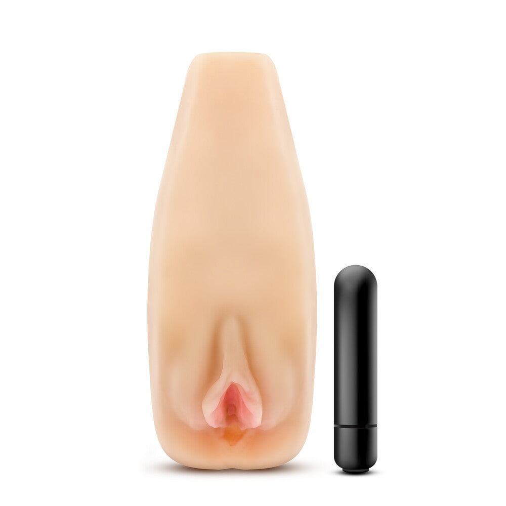 M Elite Natasha Soft And Wet Self-Lubricating Masturbator Beige | Pocket Pussy | Blush Novelties | Bodyjoys