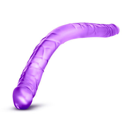 B Yours 16 Inch Double Dildo Purple | Double-Ended Dildo | Blush Novelties | Bodyjoys