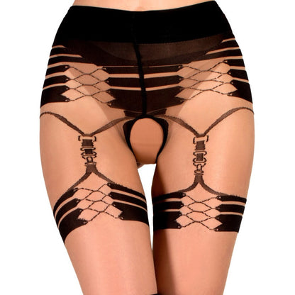 Ballerina’s Secret Fantasy Tights With Fishnet Embroidery | Sexy Tights | Ballerinas Secret Hosiery | Bodyjoys