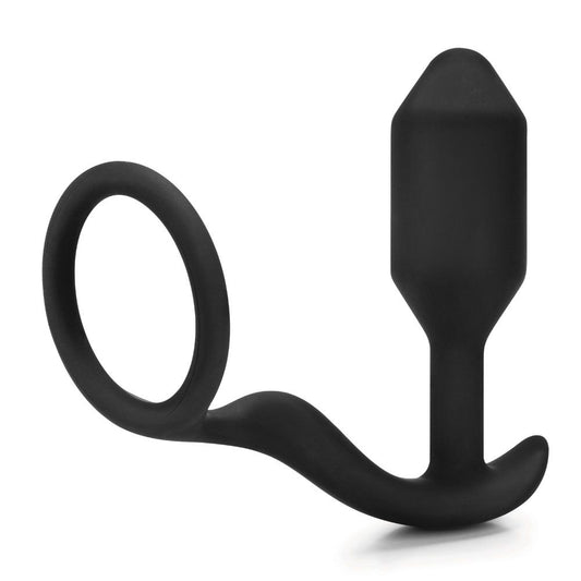 B-Vibe Snug And Tug Anal Plug And Cock Ring | Anal Cock Ring | B-Vibe | Bodyjoys