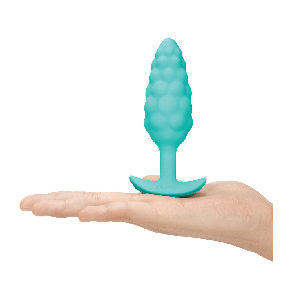 B-Vibe Bump Textured Vibrating Butt Plug Green | Vibrating Butt Plug | B-Vibe | Bodyjoys