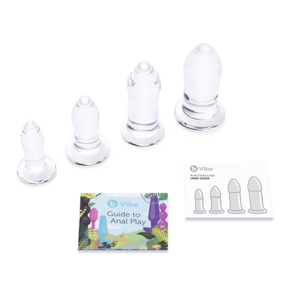 B-Vibe Anal Dilators Set | Glass Butt Plug | B-Vibe | Bodyjoys