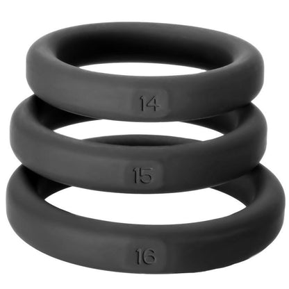 Perfect Fit Xact-Fit Cock Ring Sizes 14, 15, 16 | Cock Ring Set | Perfect Fit | Bodyjoys