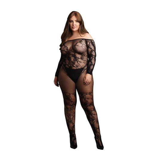 Le Desir Bodystocking With Off Shoulder Long Sleeves Size 14 To 20 | Bodystockings | Shots Toys | Bodyjoys