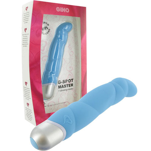 Gino G-Spot Master Vibrator Blue | G-Spot Vibrator | FeelzToys | Bodyjoys