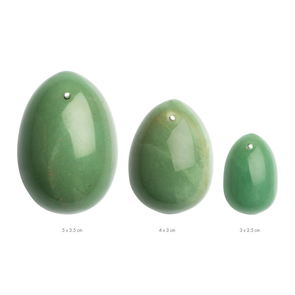 La Gemmes Yoni Egg Set Jade 3 Pieces | Kegel Exercisers | Various brands | Bodyjoys