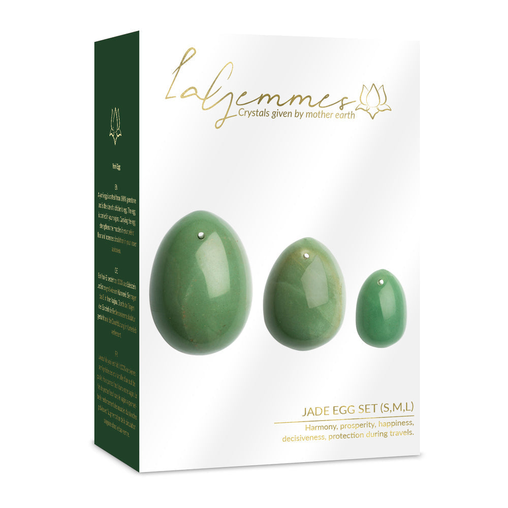 La Gemmes Yoni Egg Set Jade 3 Pieces | Kegel Exercisers | Various brands | Bodyjoys