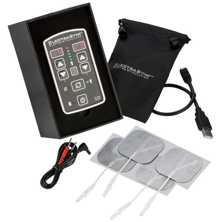 ElectraStim Flick Duo Dual Output Stimulator Pack | Electrosex Toy | ElectraStim | Bodyjoys