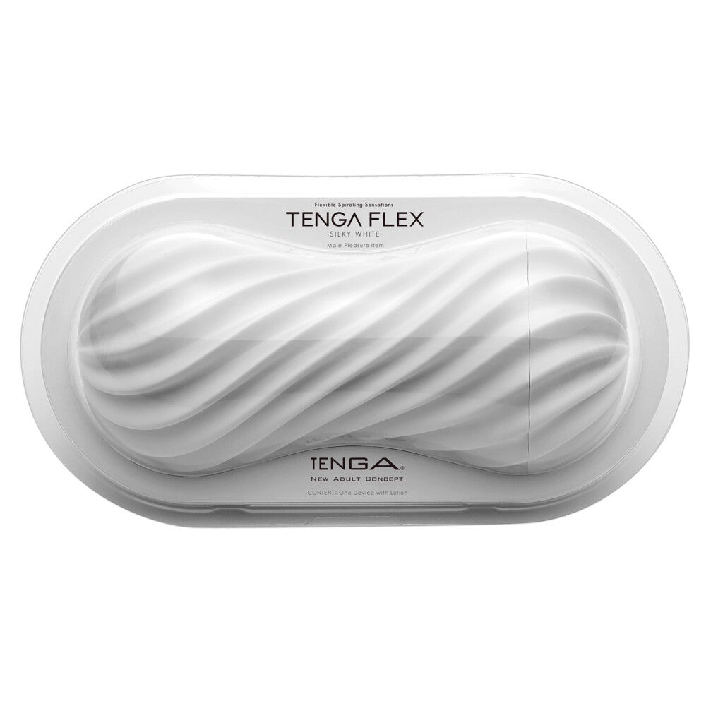 Tenga Flex Silky White Masturbator | Male Masturbator | Tenga | Bodyjoys