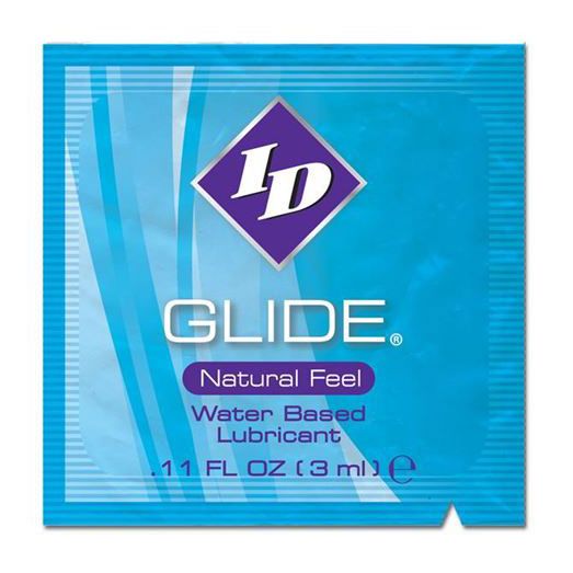ID Glide Natural Feel Water-Based Lubricant Sachet 3ml | Water-Based Lube | ID Lubricants | Bodyjoys