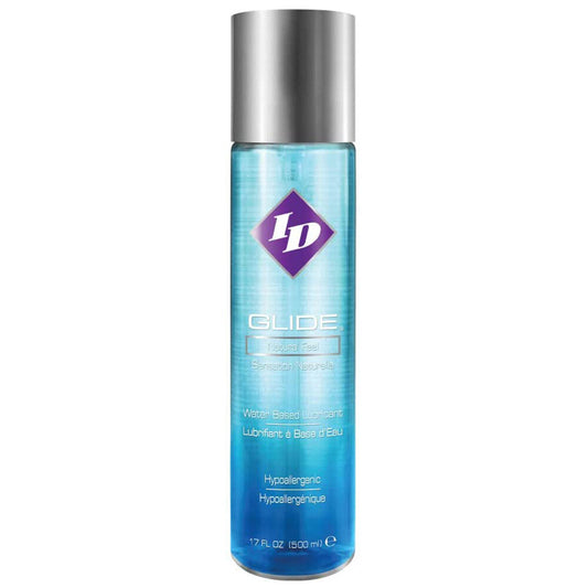 ID Glide Natural Feel Water-Based Lubricant 500ml | Water-Based Lube | ID Lubricants | Bodyjoys