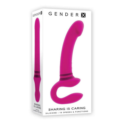 Gender X Sharing Is Caring Strapless Strap-on Vibrator Pink | Strapless Strap-On | Evolved Novelties | Bodyjoys