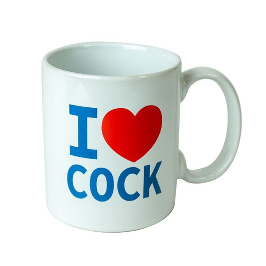 I Love Cock Mug White | Novelty Toy | Spencer & Fleetwood | Bodyjoys