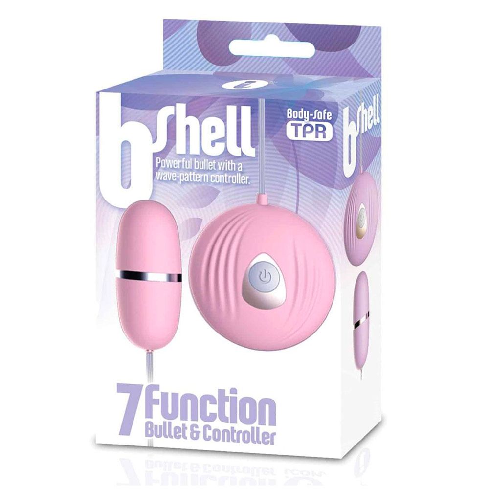 The BShell 7-Function Bullet Vibe Pink | Love Egg Vibrator | Various brands | Bodyjoys
