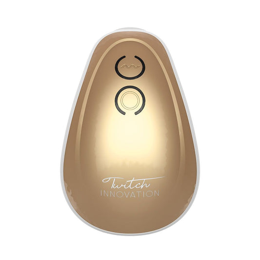 Twitch Hands-Free Suction And Vibration Toy Gold | Clitoral Suction Vibrator | Shots Toys | Bodyjoys