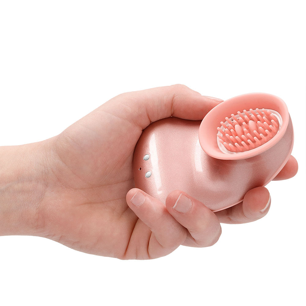 Twitch Hands-Free Suction And Vibration Toy Rose Gold | Clitoral Suction Vibrator | Shots Toys | Bodyjoys