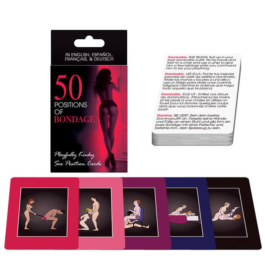 50 Positions Of Bondage Sex Position Cards | Erotic Game | Kheper Games | Bodyjoys