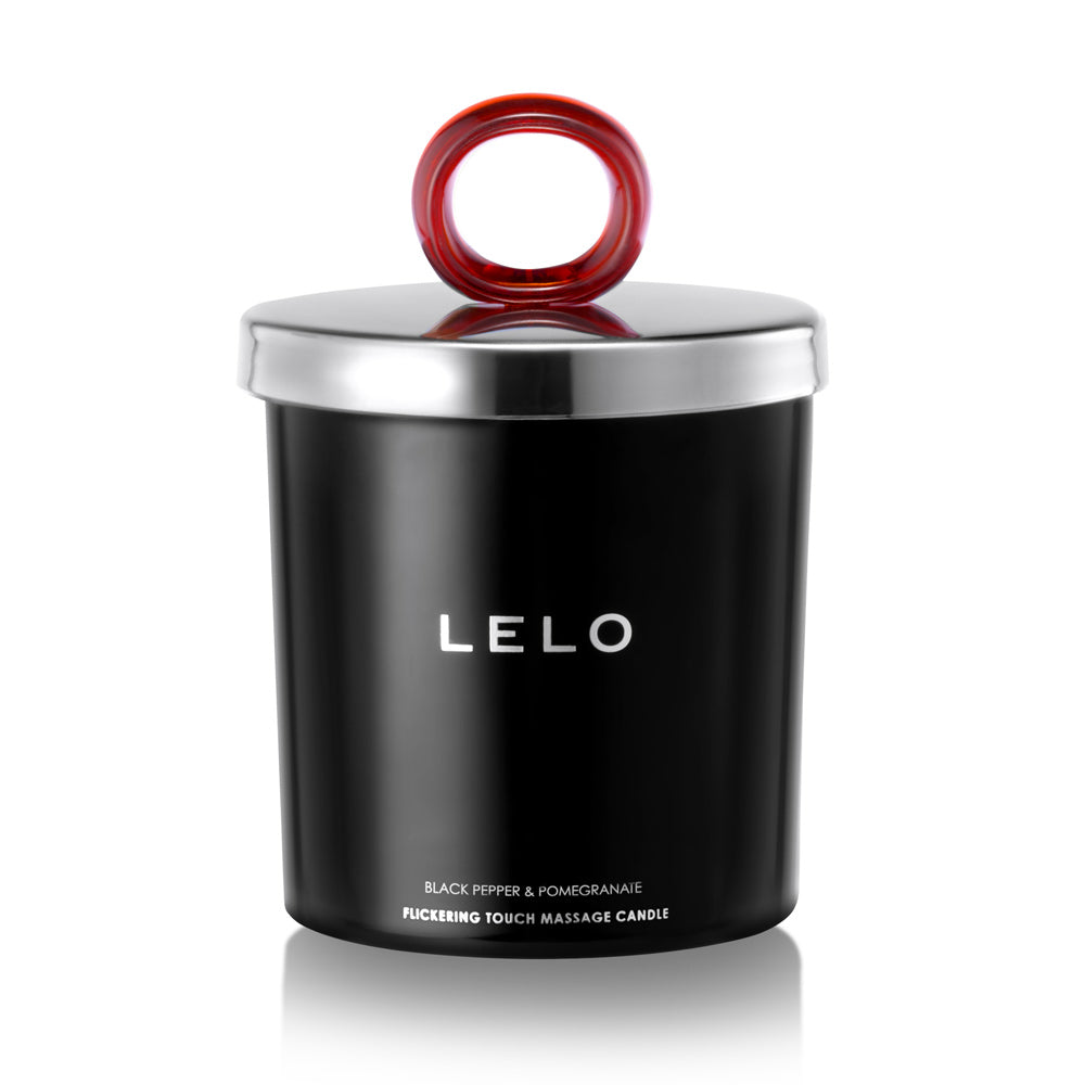 Lelo Black Pepper And Pomegranate Flickering Touch Massage Candle | Massage Candle | Lelo | Bodyjoys