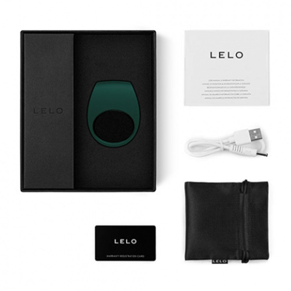 Lelo Tor 2 Vibrating Couples’ Ring Dark Green | Vibrating Cock Ring | Lelo | Bodyjoys