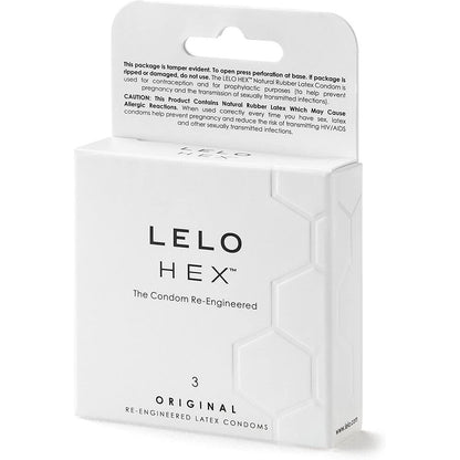 Lelo Hex Original Condoms 3 Pack | Regular Condom | Lelo | Bodyjoys