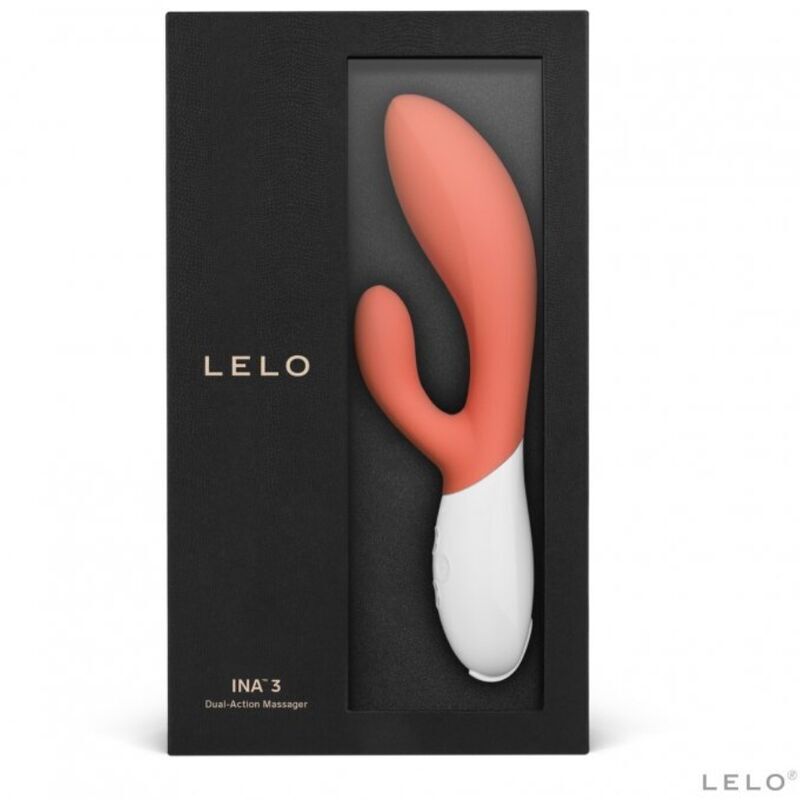 Lelo Ina 3 Dual Action Luxury Massager Coral | Rabbit Vibrator | Lelo | Bodyjoys