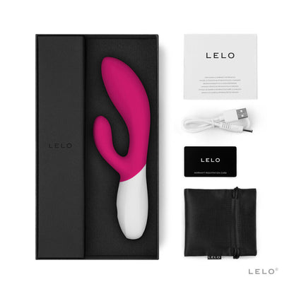 Lelo Ina Wave 2 Luxury Vibrator Cerise | Rabbit Vibrator | Lelo | Bodyjoys