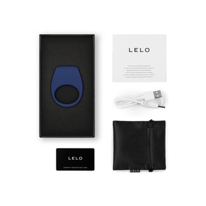 Lelo Tor 3 Vibrating Couples’ Ring Base Blue | Vibrating Cock Ring | Lelo | Bodyjoys