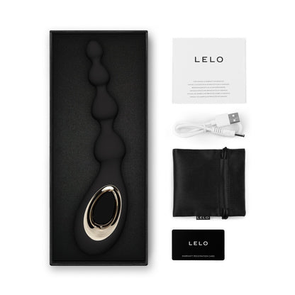 Lelo Soraya Beads Luxury Anal Massager Black | Anal Beads | Lelo | Bodyjoys