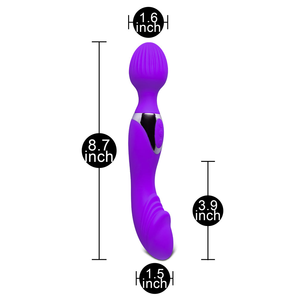 Double-Ended Rechargeable Wand Massager Purple | Massage Wand Vibrator | Various brands | Bodyjoys