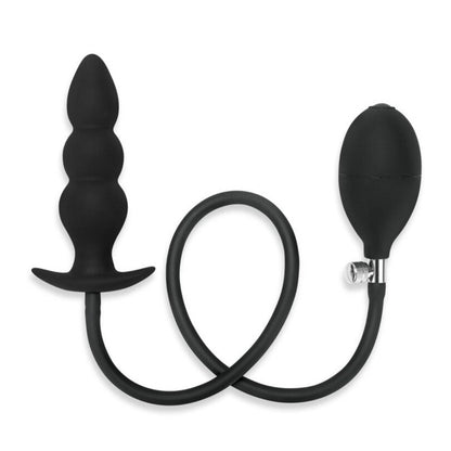 Me You Us Inflatable Beaded Anal Plug Black | Inflatable Butt Plug | Me You Us | Bodyjoys