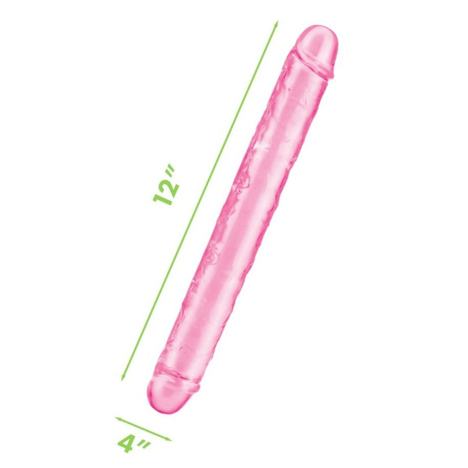 Me You Us Ultra Cock 12 Inch Jelly Double-Ended Dildo Pink | Double-Ended Dildo | Me You Us | Bodyjoys