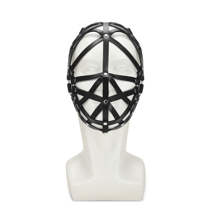 Me You Us PU Bondage Web Hood Black | Bondage Hoods & Masks | Me You Us | Bodyjoys