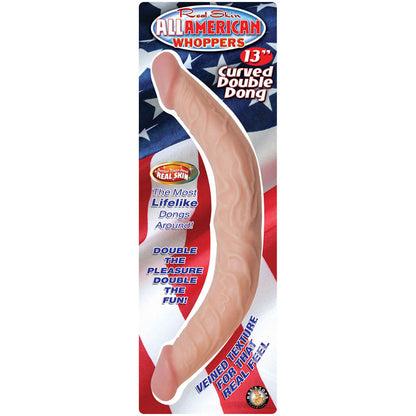All American Whoppers Curved 13 Inch Double Dong | Double-Ended Dildo | Nasstoys | Bodyjoys