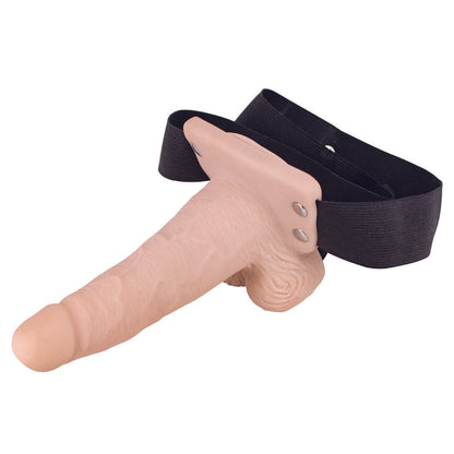 Erection Assistant Hollow Vibrating Strap-On 6 Inch Flesh Pink | Hollow Strap-On | Nasstoys | Bodyjoys