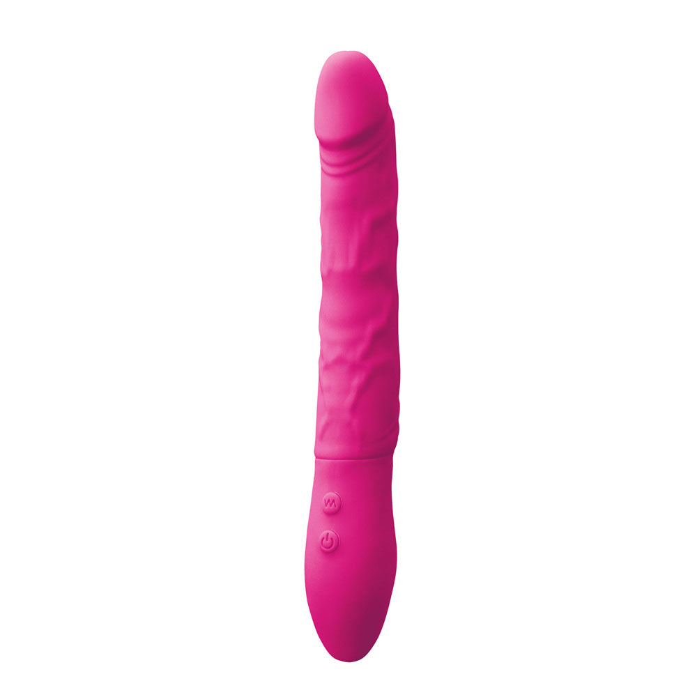Inya Rechargeable 8 Inch Petite Twister Vibe Pink | Dildo Vibrator | NS Novelties | Bodyjoys