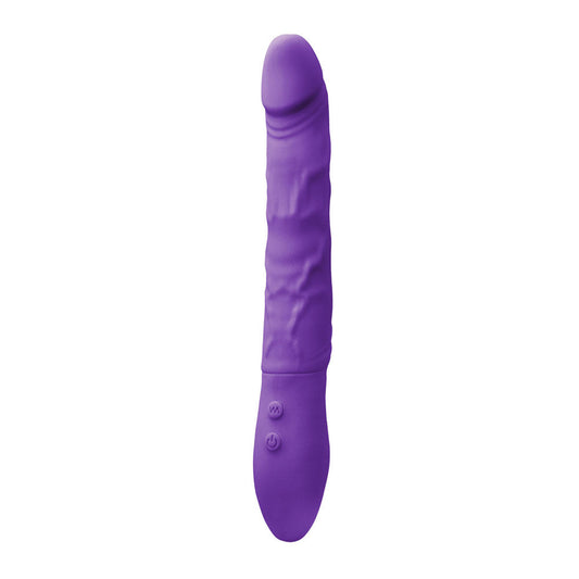 Inya Rechargeable 8 Inch Petite Twister Vibe Purple | Dildo Vibrator | NS Novelties | Bodyjoys