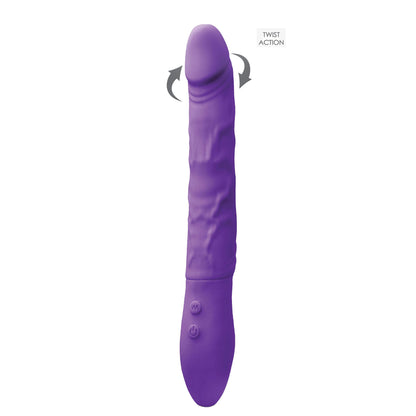 Inya Rechargeable 8 Inch Petite Twister Vibe Purple | Dildo Vibrator | NS Novelties | Bodyjoys
