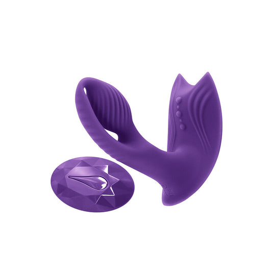 Inya Bump-N-Grind Rechargeable Warming Vibe Purple | G-Spot Vibrator | NS Novelties | Bodyjoys
