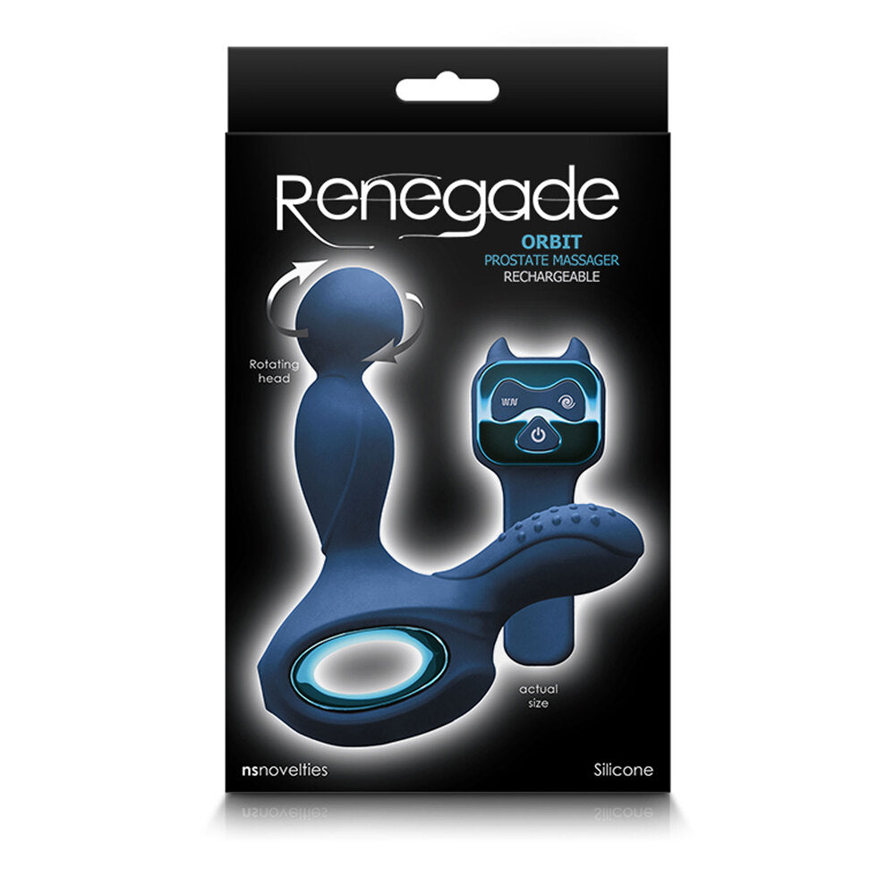 Renegade Orbit Rechargeable Prostate Massager Blue | Prostate Stimulator | NS Novelties | Bodyjoys