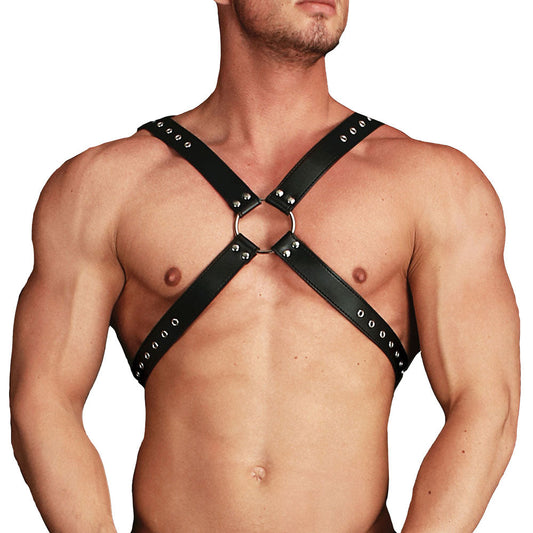 Ouch Adonis High Halter Harness | Male Fetish Wear | Shots Toys | Bodyjoys