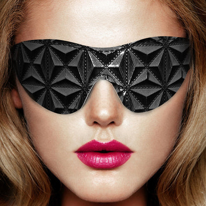 Ouch Black Luxury Eye Mask | Bondage Blindfold | Shots Toys | Bodyjoys