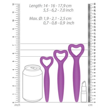 Silicone Vaginal Dilator Set Purple | Female Dilators | Shots Toys | Bodyjoys