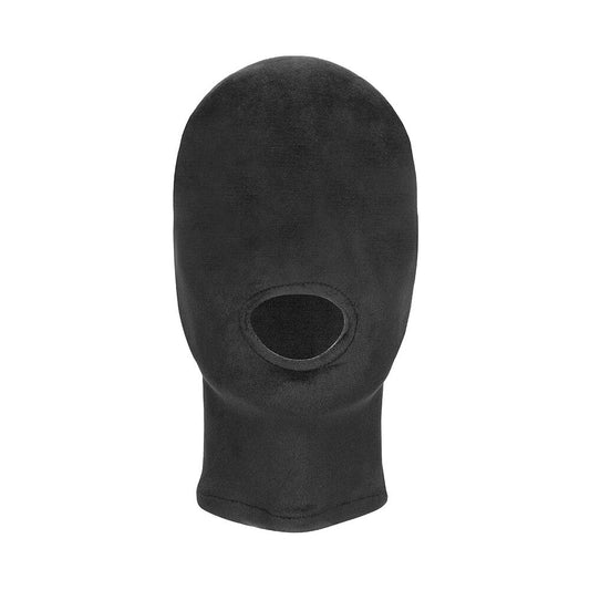 Ouch Velvet Mask With Mouth Opening | Bondage Hoods & Masks | Shots Toys | Bodyjoys