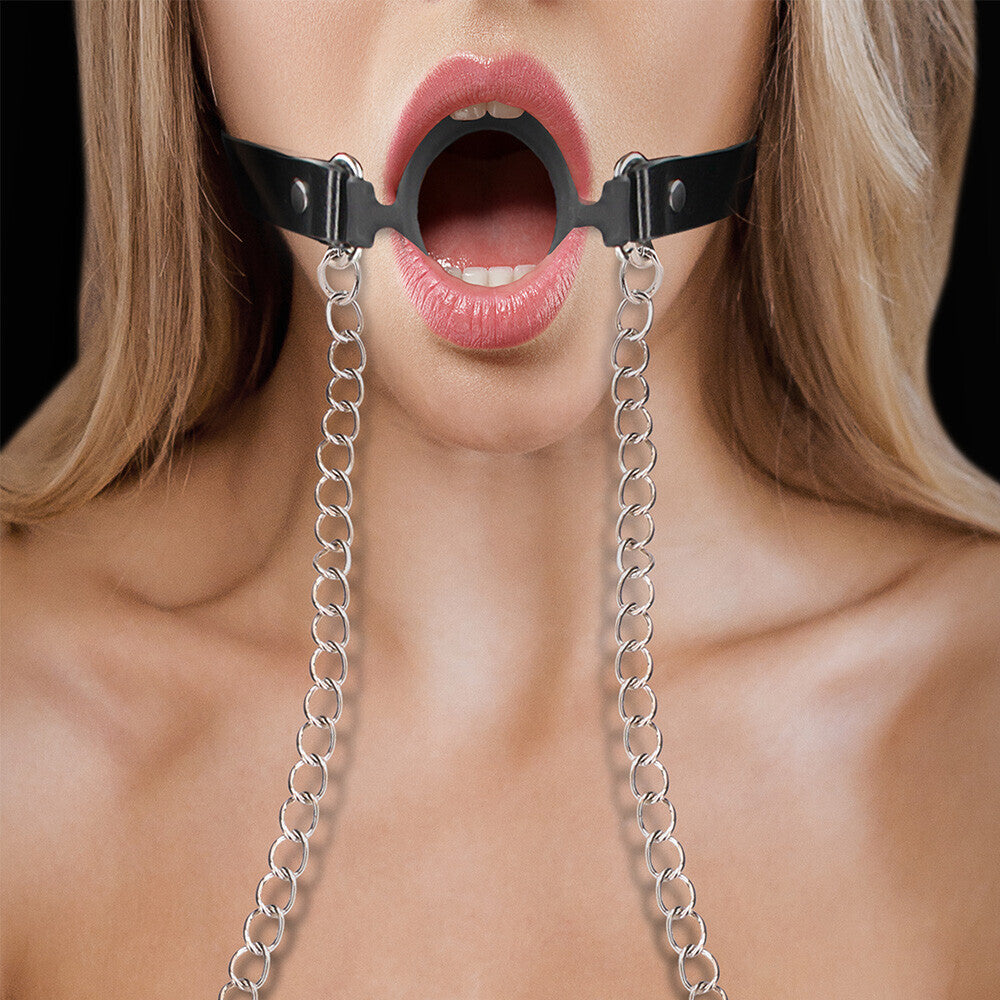 Ouch O-Ring Gag With Nipple Clamps | Bondage Gag | Shots Toys | Bodyjoys
