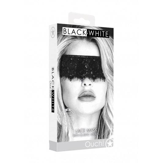 Ouch Lace Mask with Straps | Bondage Blindfold | Shots Toys | Bodyjoys