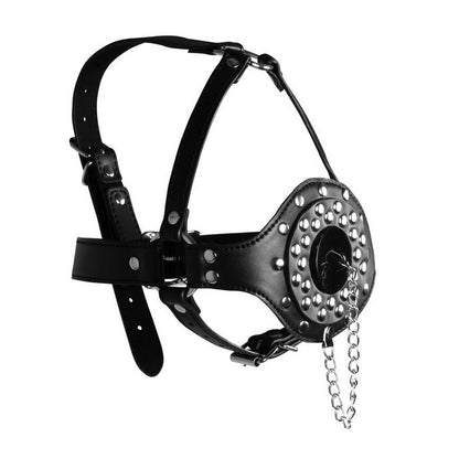Ouch Xtreme Open Mouth Gag Head Harness With Plug Stopper | Bondage Gag | Shots Toys | Bodyjoys